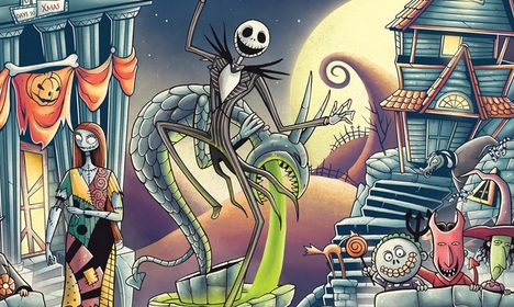 Librairie Disney : Jack Skellington et les Simpson Fêtent Halloween - Image Une